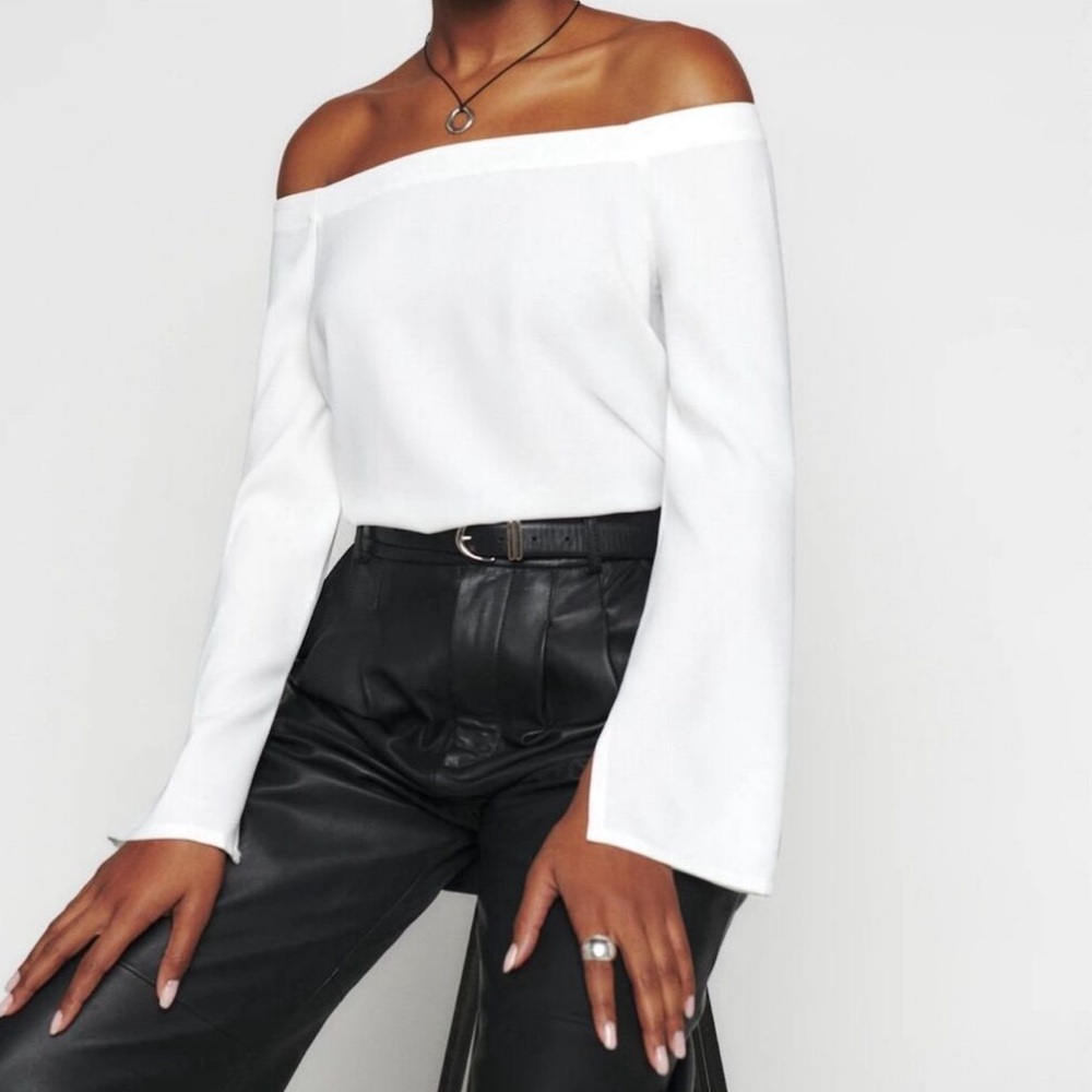 Reformation Women's Off The Shoulder Byron Blouse